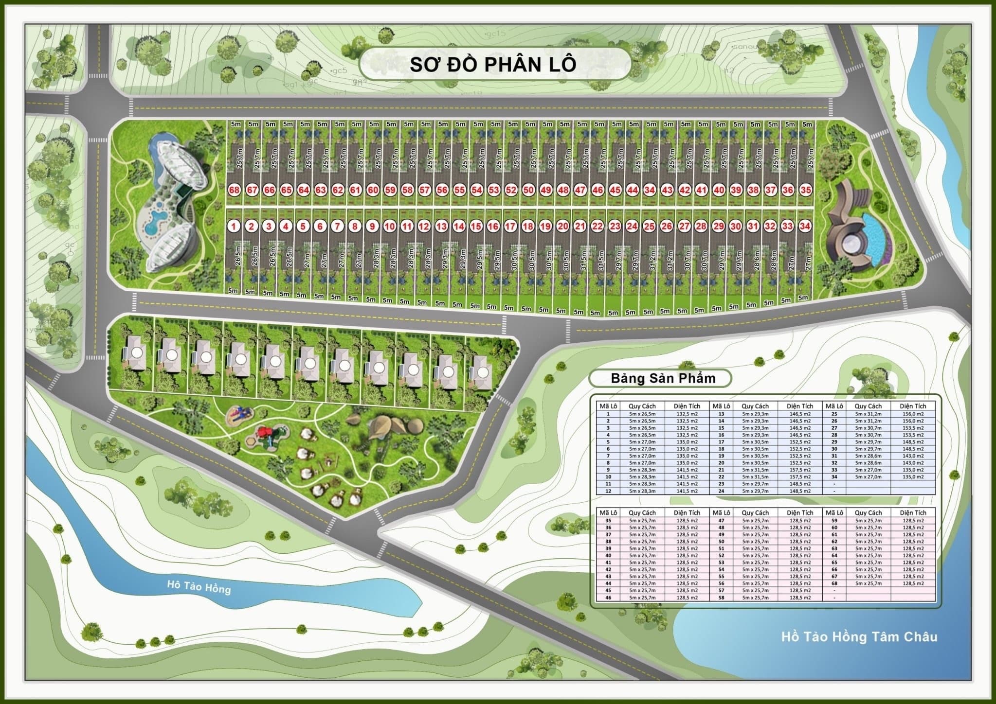 Green Hill Retreat Floor Plan - Sơ Đồ Phân Lô