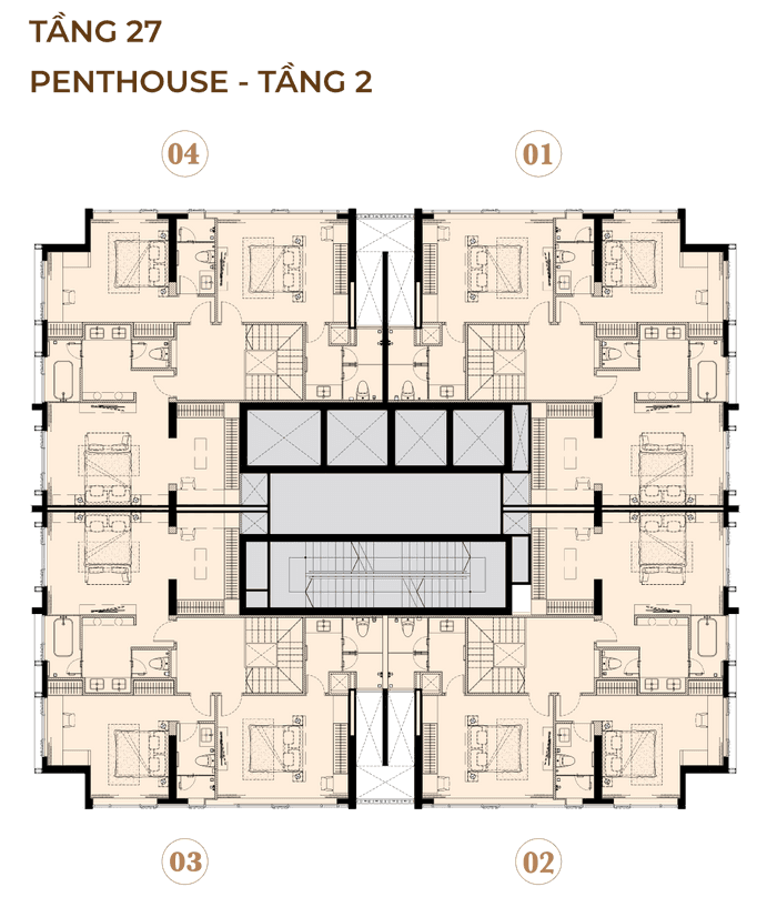 Sơ đồ TẦNG PENTHOUSE 2
