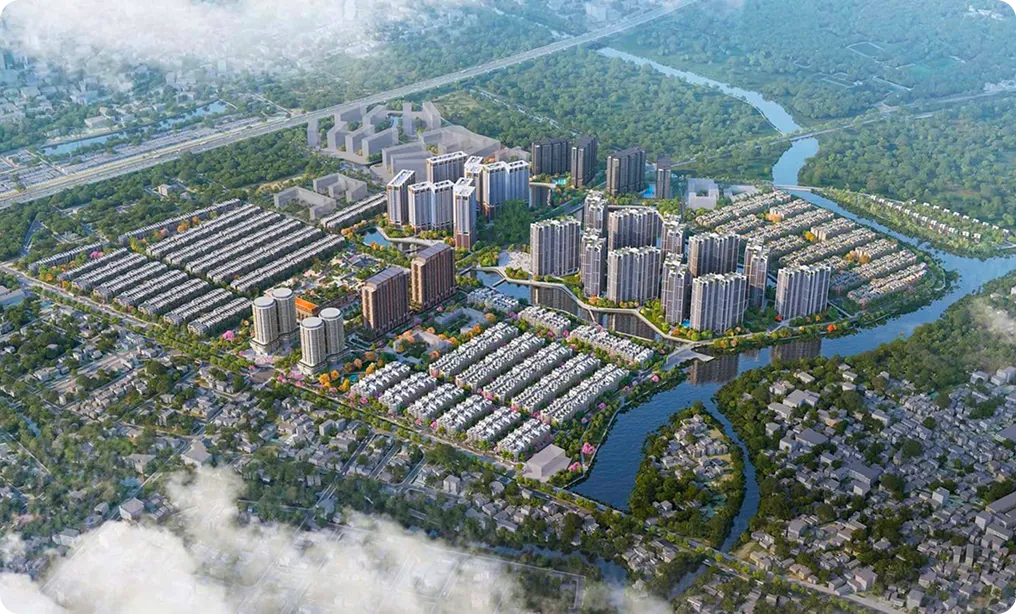 New Link - Tiện ích trung tâm thương mại, khu nhạc nước lớn nhất ĐNA, công viên, trường học quốc tế, bênh viện